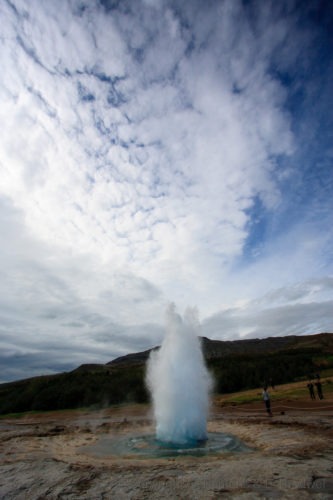 Geysir en Gullfoss IJsland  Zomer Waterval Water Rondreis IJsland Iceland Geysir geiser  