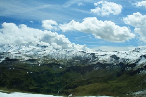 Großglockner Oostenrijk  Zomer Vakantie Sneeuw Oostenrijk Grossglockner Gletsjer Bergen Auto Alpen  
