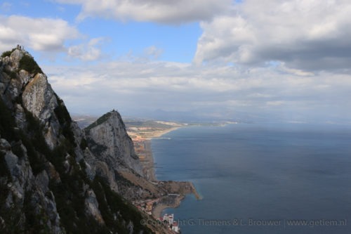 Gibraltar, in en rondom de rots Gibraltar  Uitzicht St michaels rots grot Gibraltar Europe point  